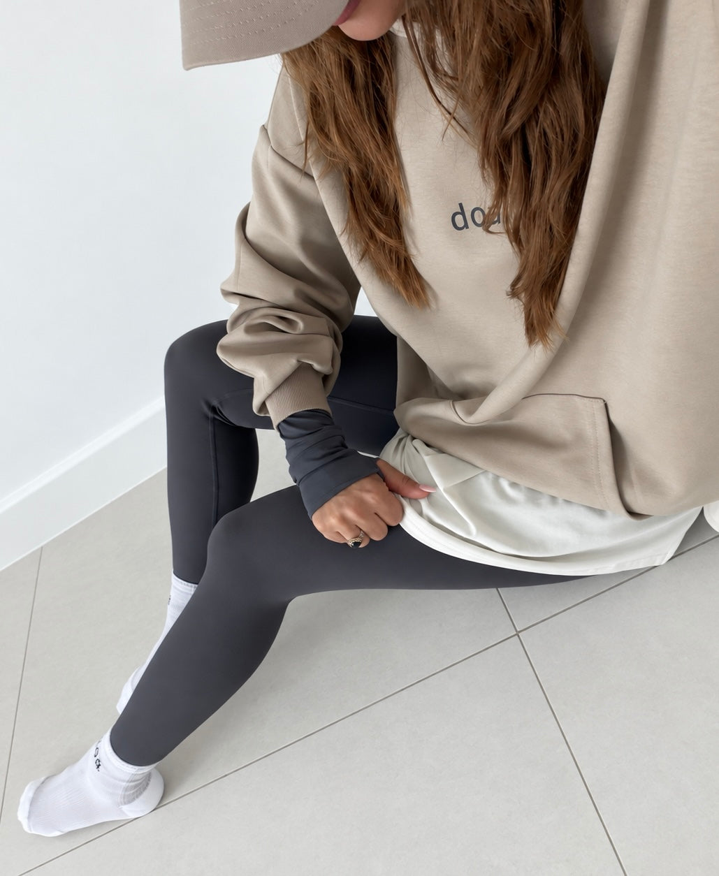 High Waisted Leggings - Grey