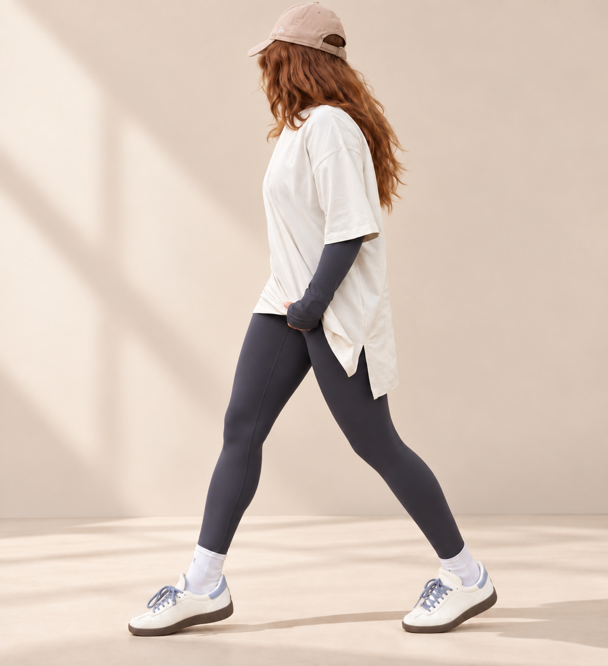 High Waisted Leggings - Grey